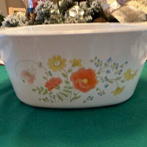 Vintage Corning Ware A-3-B Wildflower 3 Quart Casserole Dish